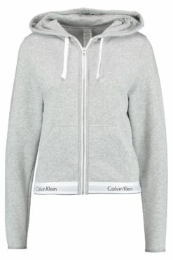 Hoodie Full Zip - Pyjamasoverdel - Grey -Gant shop ce9db9f7b70f4d07a8d5fbcfdebd2e71