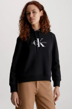 Calvin Klein Jeans Archival Monologo Hoodie - Sweatshirt - Ck Black