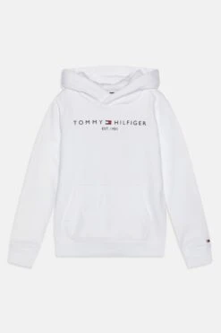Tommy Hilfiger Essential Hoodie Unisex - Hoodie - White