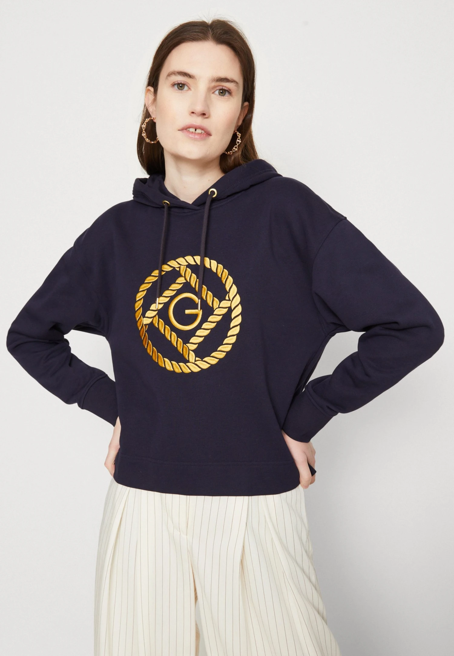 Gant Rope Icon Hoodie - Sweatshirt - Evening Blue 6 Gant Rope Icon Hoodie - Sweatshirt - Evening Blue - Bilde 4