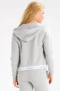 Hoodie Full Zip - Pyjamasoverdel - Grey -Gant shop d3f06086a560492181de4aff8c9ae520