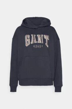 Gant Rel Logo Hoodie - Sweatshirt - Evening Blue -Gant shop d41df82a323c4b3ea7682027db35f976 scaled