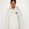 Tommy Hilfiger Monogram Hoodie - Hoodie - Heathered Oatmilk -Gant shop d64d69369cdf45ab8cfcf657f941c9c8