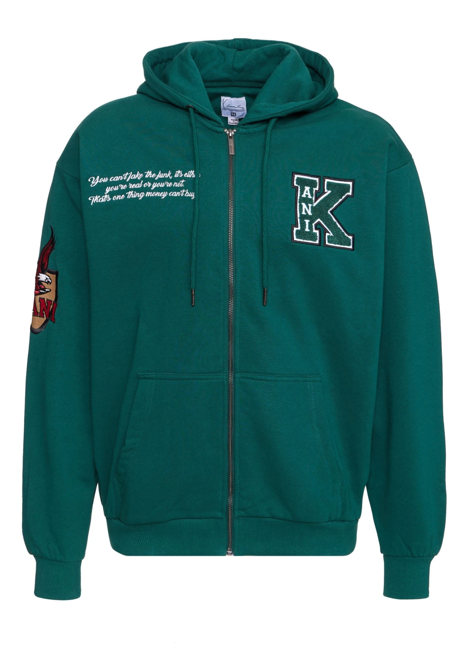 Karl Kani Retro Patch Full Zip Hoodie - Sweatjakke - Dark Green 6 Karl Kani Retro Patch Full Zip Hoodie - Sweatjakke - Dark Green - Bilde 4