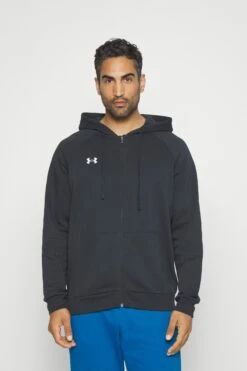 Under Armour Rival Hoodie - Sweatjakke - Black/White