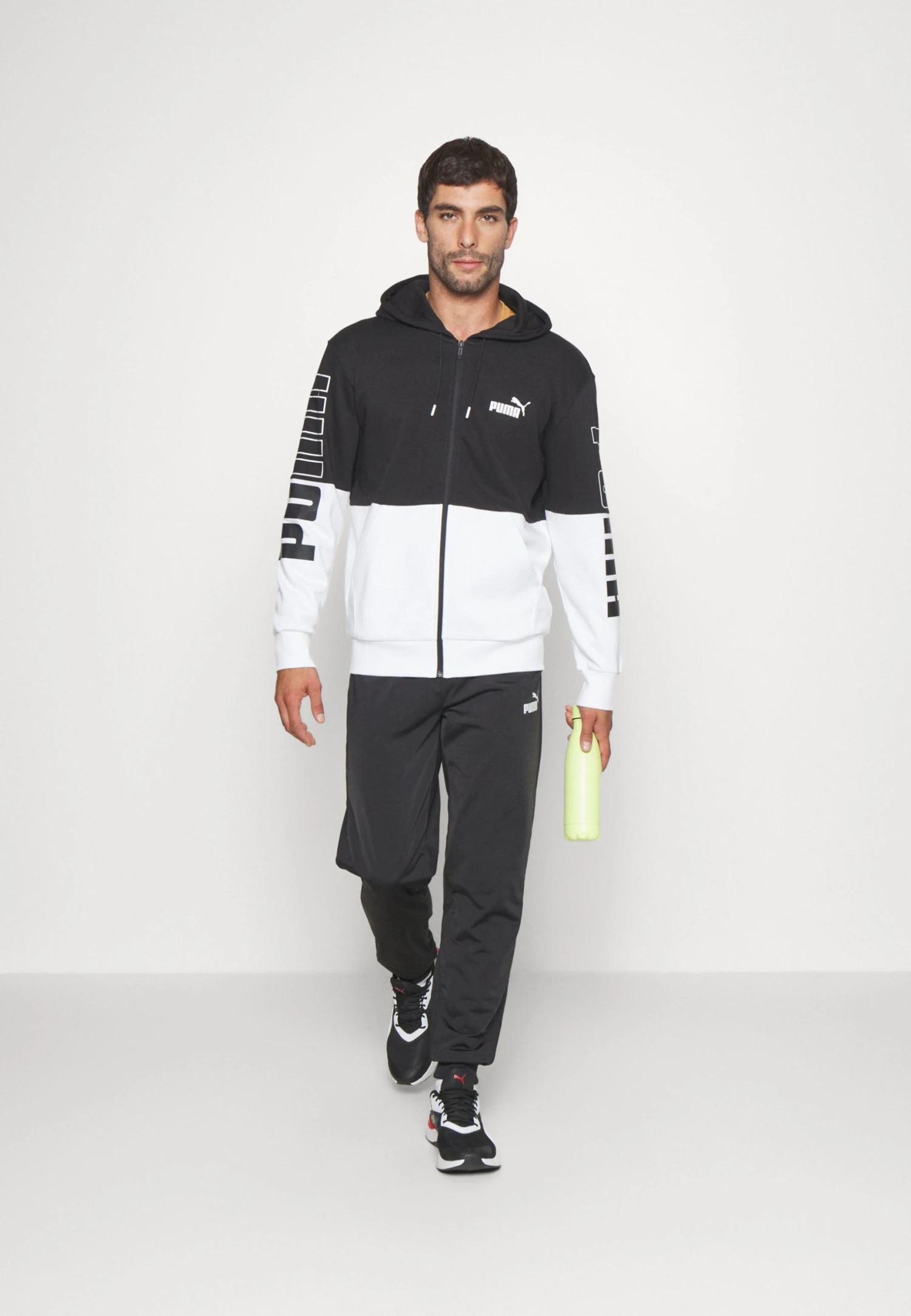 Puma Power Colorblock Full Zip Hoodie - Sweatjakke - Black 4 Puma Power Colorblock Full Zip Hoodie - Sweatjakke - Black - Bilde 2