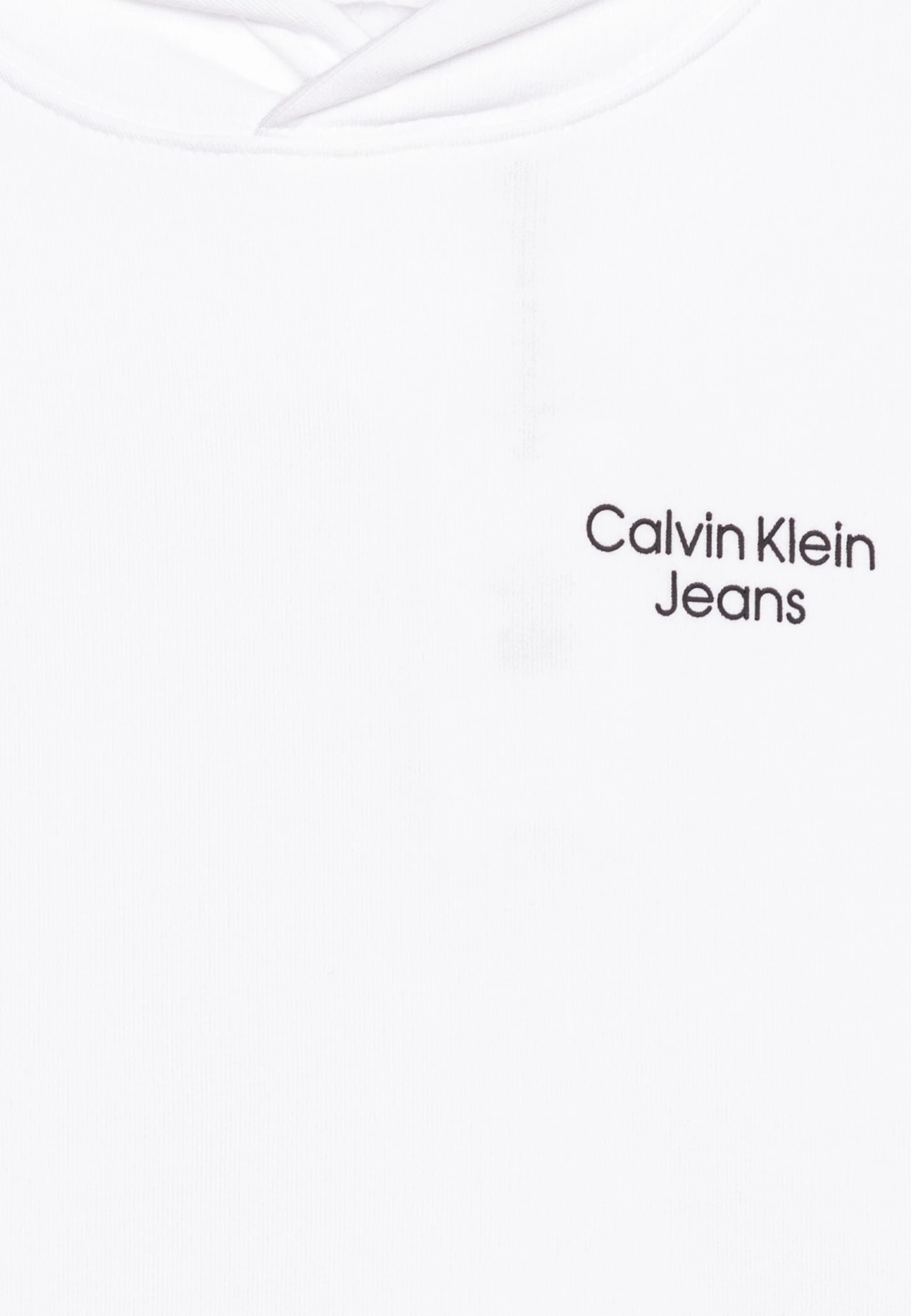 Calvin Klein Jeans Stack Logo Hoodie - Hoodie - Bright White 5 Calvin Klein Jeans Stack Logo Hoodie - Hoodie - Bright White - Bilde 3
