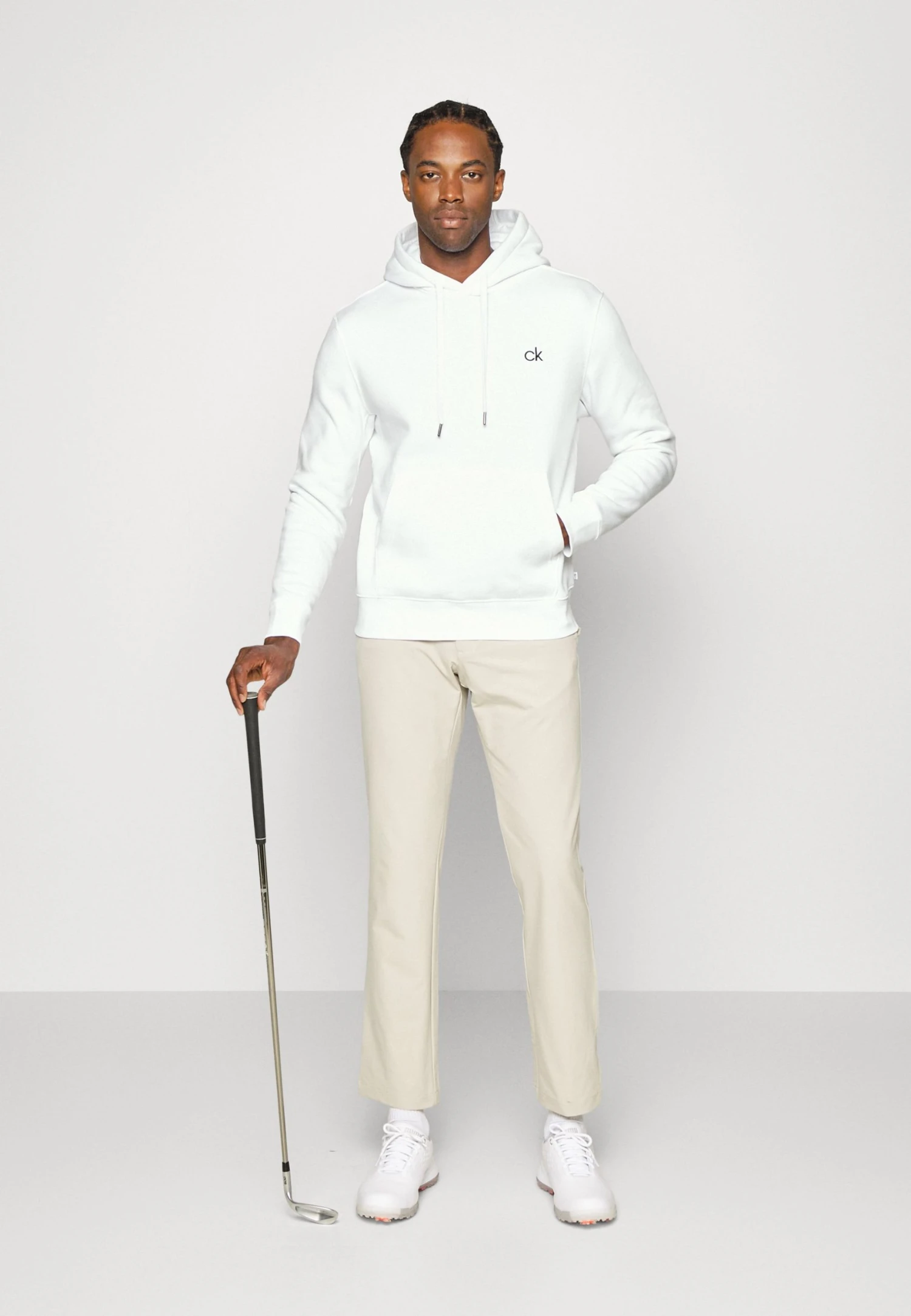 Calvin Klein Golf Tech Hoodie - Hoodie - White 4 Calvin Klein Golf Tech Hoodie - Hoodie - White - Bilde 2