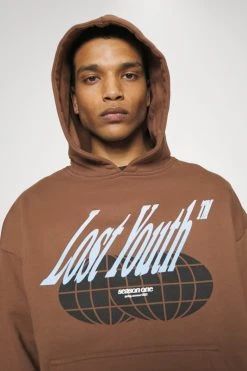 Lost Youth Unisex Heavy Hoodie - Hoodie - Brown -Gant shop d9b0b81d10b642658433a15de955d2a6 scaled