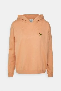 Lyle & Scott Knitted Hoodie - Strikkegenser - Dusty Peach -Gant shop d9e7bc5c59c448f4a59572f3695655ed scaled