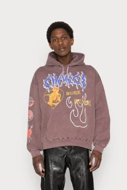 BDG Urban Outfitters Tatto Chance Hoodie Unisex - Hoodie - Chocolate