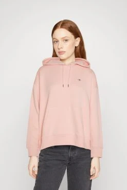 Gant Shield Hoodie - Hoodie - Faded Pink