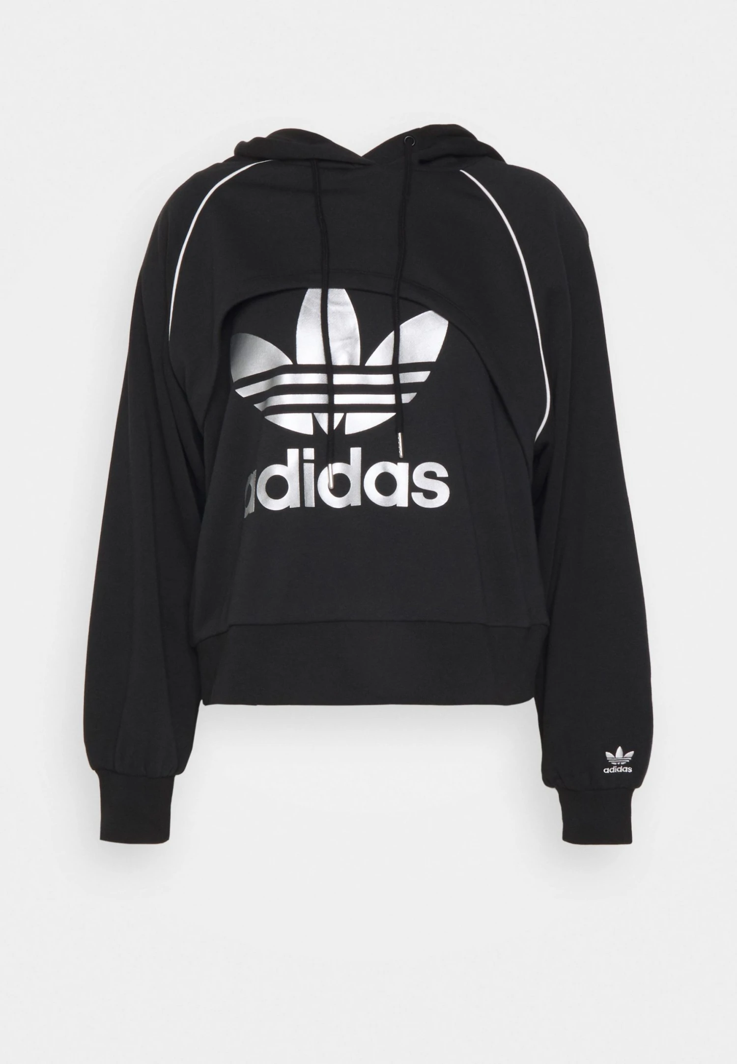 Adidas Originals Big Logo Hoodie 2 In 1 - Sweatshirt - Black 11 Adidas Originals Big Logo Hoodie 2 In 1 - Sweatshirt - Black - Bilde 9