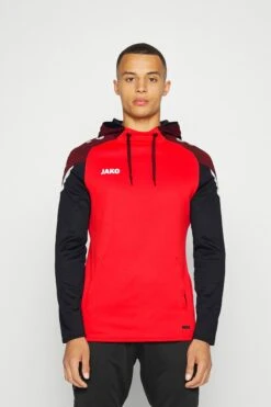 JAKO Performance - Hoodie - Rot/Schwarz