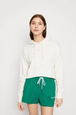 Puma Classics Cropped Tr - Hoodie - Off-White