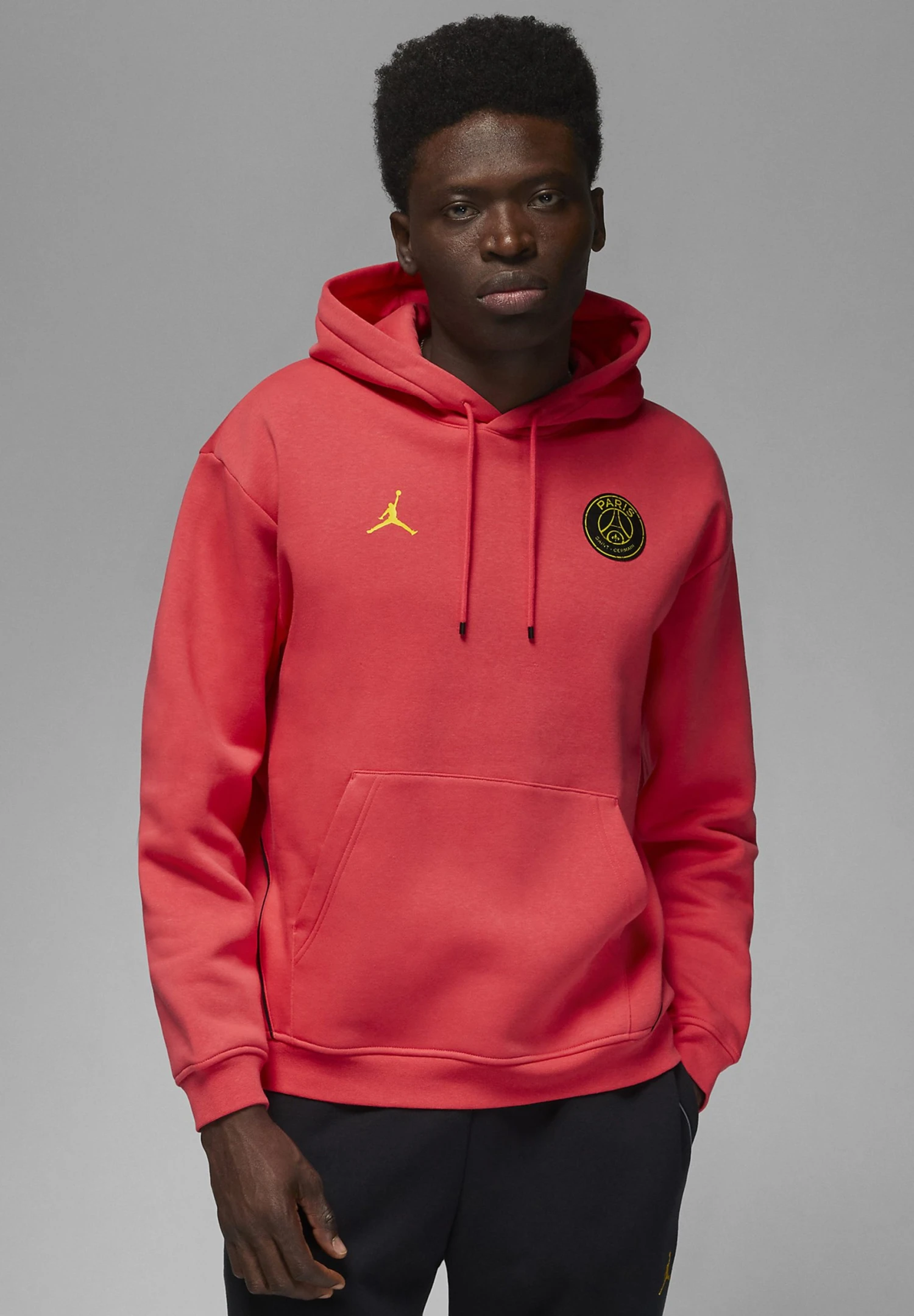 Nike Performance Jordan X Paris St Germain Po - Hoodie - Light Fusion Red Tour Yellow 3 Nike Performance Jordan X Paris St Germain Po - Hoodie - Light Fusion Red Tour Yellow