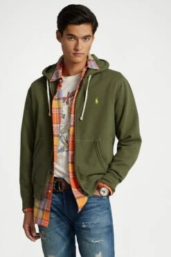 Polo Ralph Lauren The Rl Fleece Full-Zip Hoodie - Sweatjakke - Dark Sage