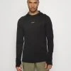 Icebreaker Merino Cool-Lite Ls Hoodie - Topper Langermet - Black -Gant shop df501ad35063457fa8cd4021356422cd