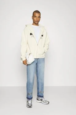 Alternative view of Low Lights Studios Star Logo Zip Hoodie Unisex - Sweatjakke - Ecru