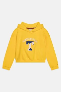 Tommy Hilfiger T Varsity Crew - Hoodie - Star Fruit Yellow