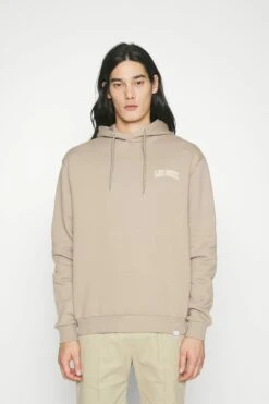Les Deux Blake Hoodie - Sweatshirt - Desert Taupe/Lemon Sorbet