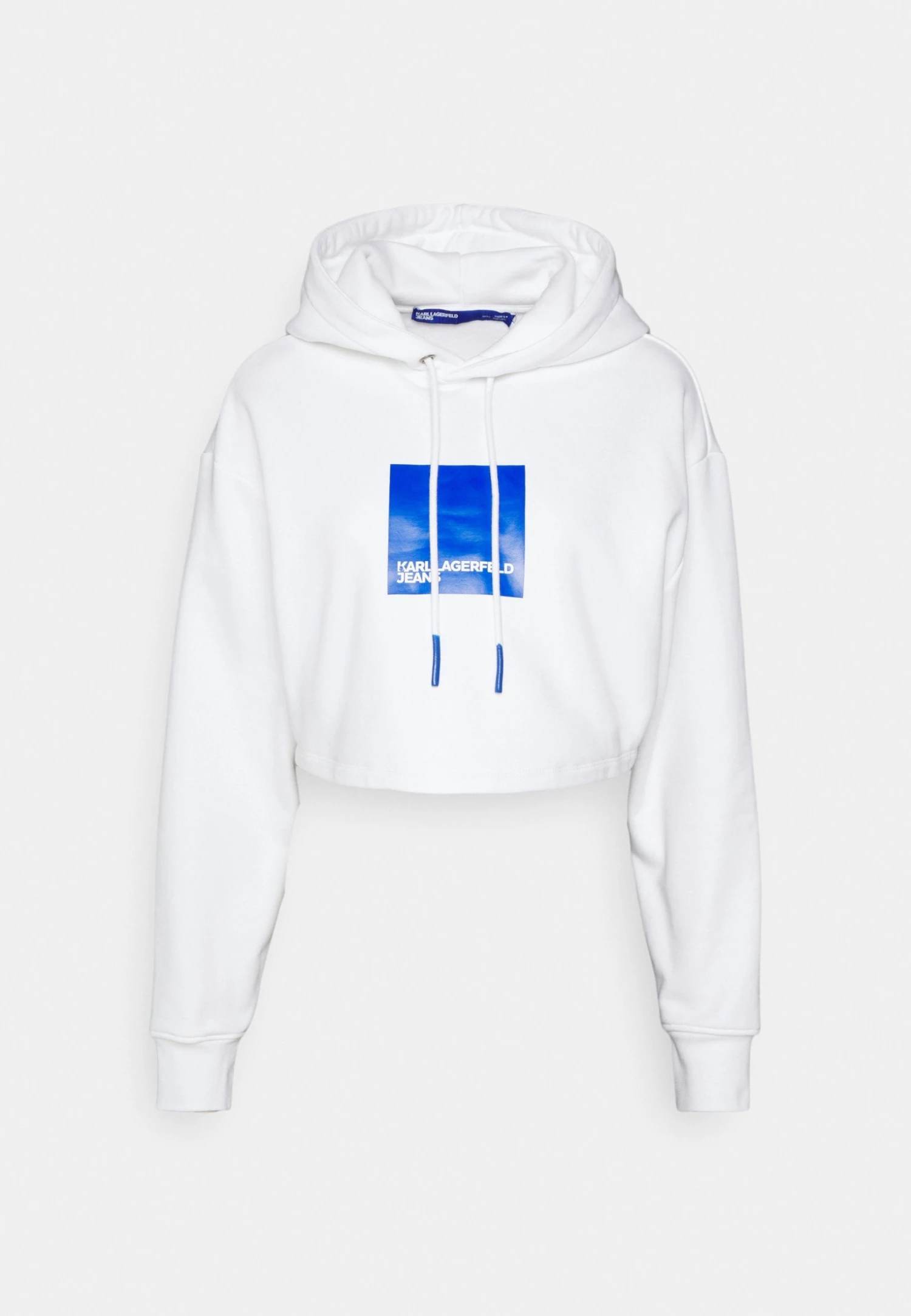 Karl Lagerfeld Jeans Cropped Hoodie - Sweatshirt - White 7 Karl Lagerfeld Jeans Cropped Hoodie - Sweatshirt - White - Bilde 5