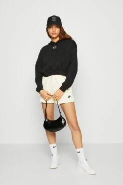 Alternative view of Nike Sportswear Air Mod Crop - Hoodie - Black/White