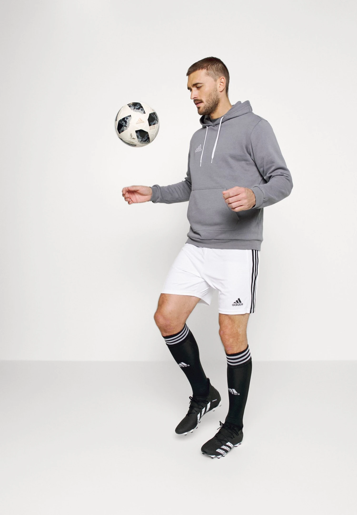 ADIDAS PERFORMANCE Entrada Hoody - Hoodie - Team Grey Four 4 ADIDAS PERFORMANCE Entrada Hoody - Hoodie - Team Grey Four - Bilde 2