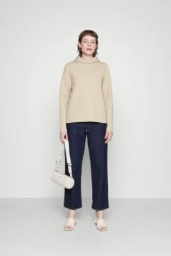 Alternative view of Calvin Klein Embroidery Logo Hoodie - Sweatshirt - White Clay