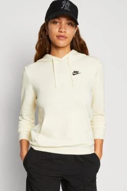 Nike Sportswear W Club Flc Std Po - Hoodie - Coconut Milk/Black -Gant shop e482d8a9765e45cc9f5c85bed695b813 scaled