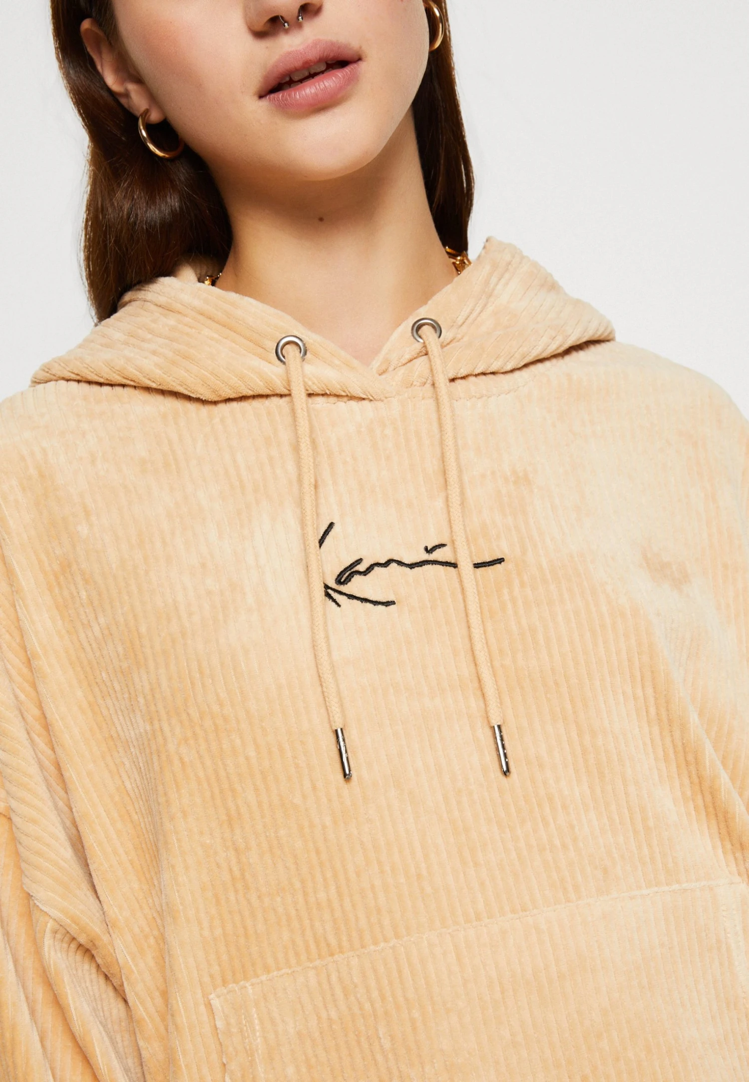 Karl Kani Small Signature Hoodie - Sweatshirt - Beige 8 Karl Kani Small Signature Hoodie - Sweatshirt - Beige - Bilde 6