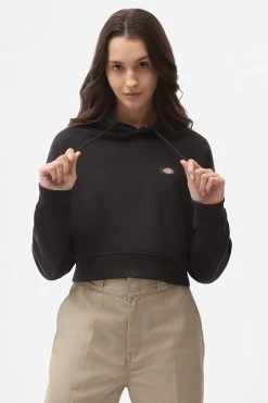 Dickies Oakport Cropped - Hoodie - Black