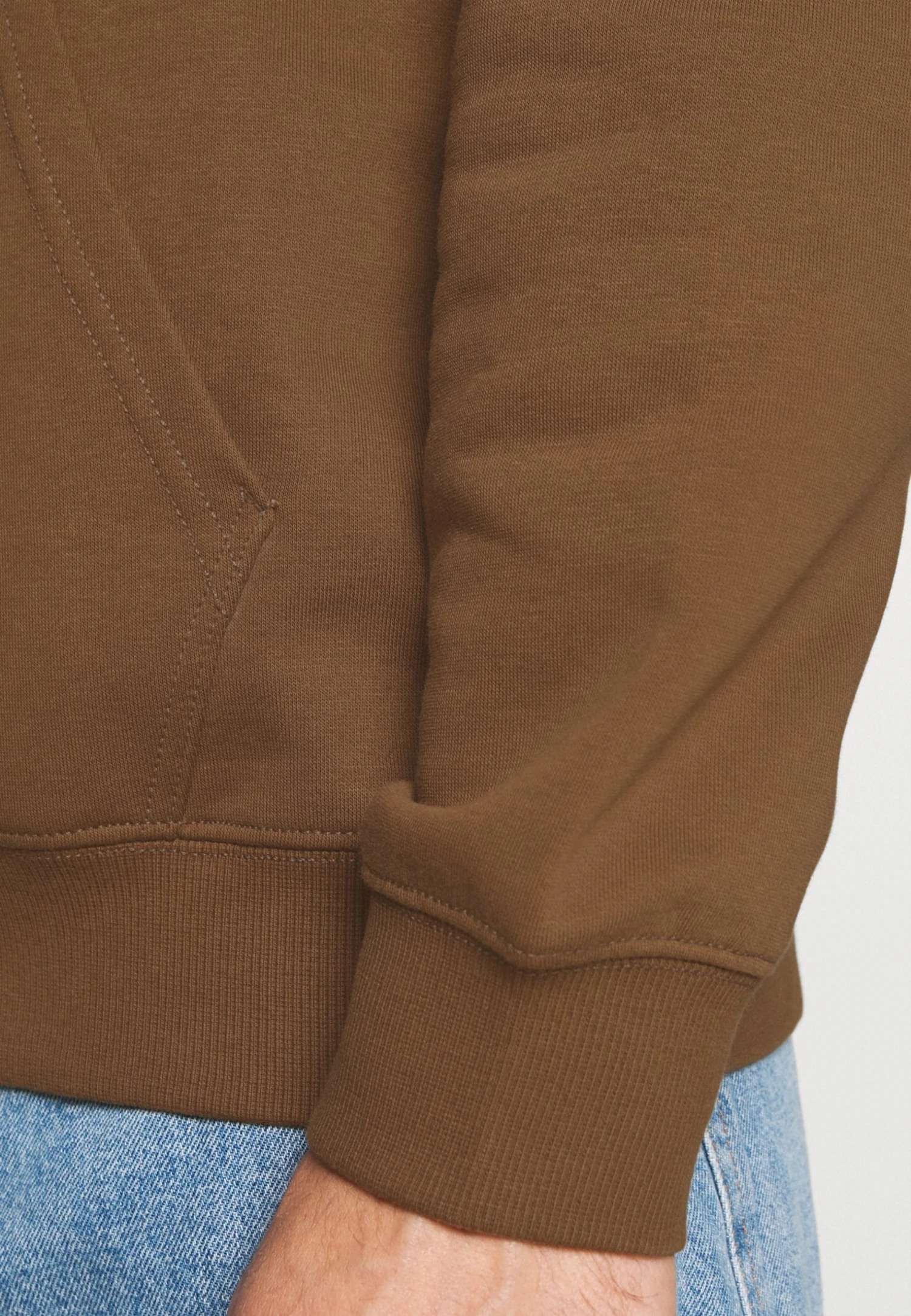 WEEKDAY Standard Hoodie - Sweatshirt - Brown 9 WEEKDAY Standard Hoodie - Sweatshirt - Brown - Bilde 7