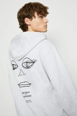 Makia Face Hooded Unisex - Hoodie - Light Grey -Gant shop e848c99a4bb646f5b1a70b62ca7b7f3f scaled