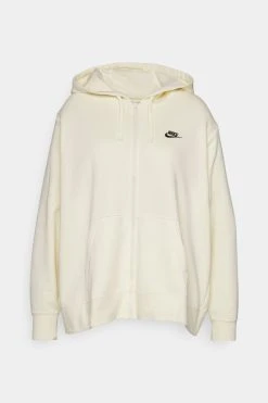 Nike Sportswear Club Hoodie - Sweatjakke - Coconut Milk/Black -Gant shop e9c280b2c3d3404984e689fc602c989a scaled