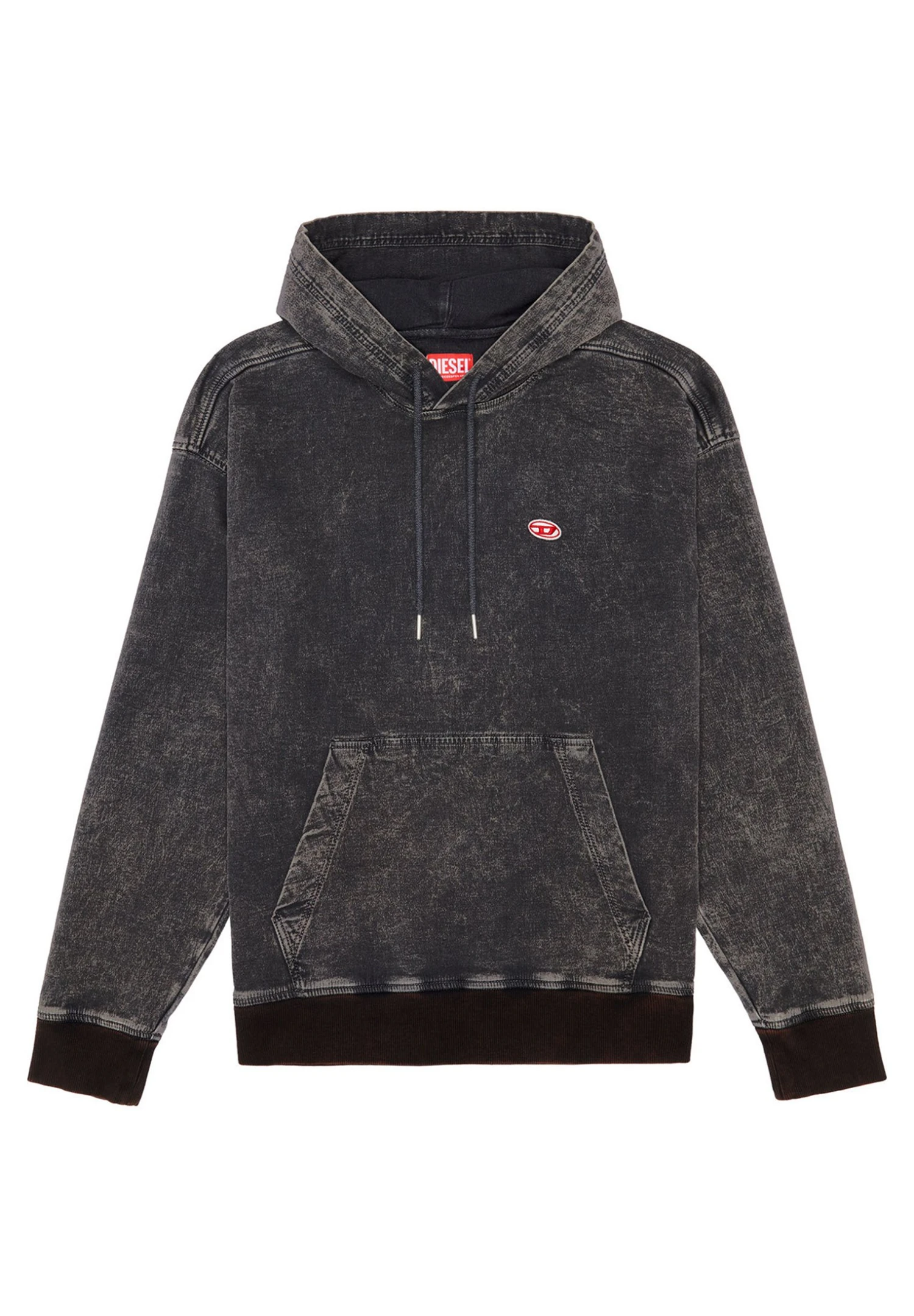 Diesel Hoodie - Black Dark Grey 7 Diesel Hoodie - Black Dark Grey - Bilde 5