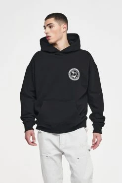 Pegador Uncas Oversized Hoodie Unisex - Hoodie - Black