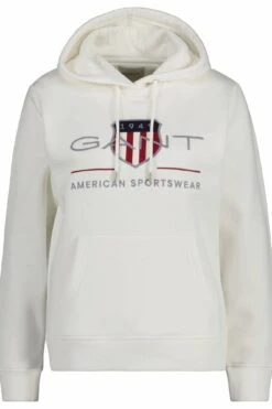 Gant Rel Archive Shield - Hoodie - Eggshell