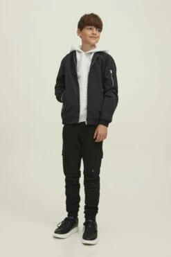 Alternative view of Jack & Jones Junior Jjestar Roof- Hoodie - White Melange