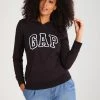 GAP Hoodie - True Black -Gant shop eb3c0dce288e43a2a07c73a8453b72e7