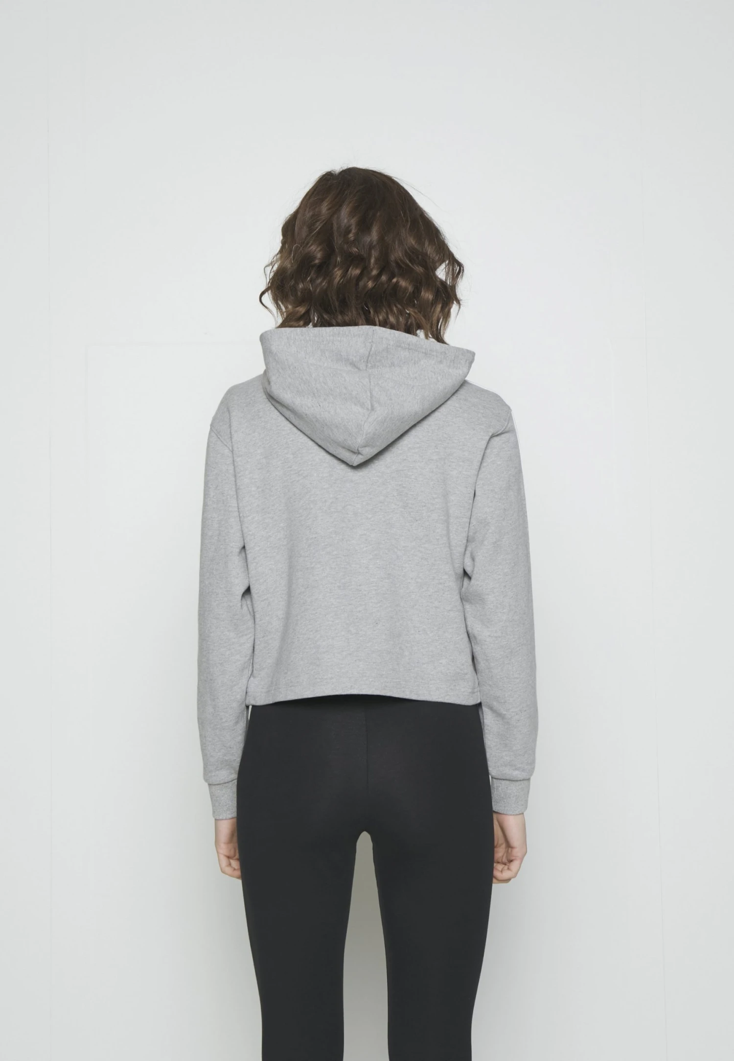 Adidas Sportswear Hoodie - Medium Grey Heather/White 5 Adidas Sportswear Hoodie - Medium Grey Heather/White - Bilde 3
