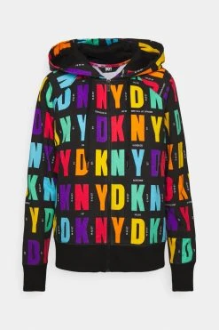 DKNY Pride Logo Full Zip Hoodie - Sweatjakke - Black -Gant shop ec2218ea1f5e4ae48444735596d3128c scaled