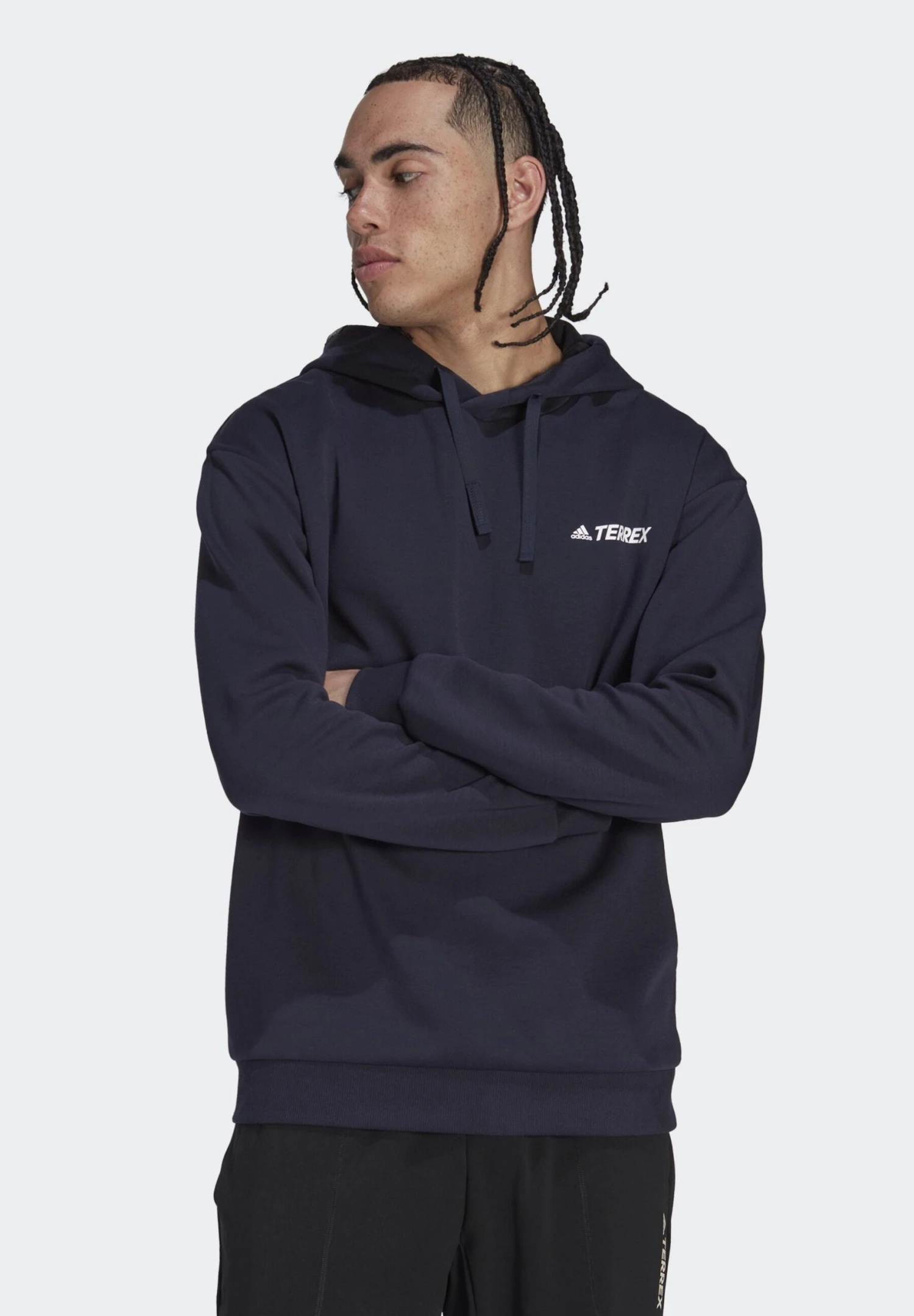 ADIDAS PERFORMANCE Tx Logo- Hoodie - Legend Ink 3 ADIDAS PERFORMANCE Tx Logo- Hoodie - Legend Ink