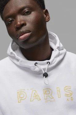 Nike Performance Jordan X Paris St Germain- Hoodie - White Tour Yellow -Gant shop ee9ffd3e95784963aff52939f4ac4f10 scaled