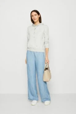 Alternative view of Marks & Spencer Detail Hoodie - Sweatshirt - Grey Marl