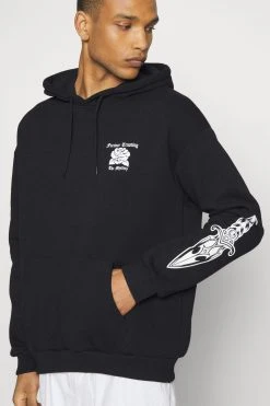 YOURTURN Rose Knife Unisex - Hoodie - Black -Gant shop ef7e1cbae765426b87f79f147ef1dd4e scaled