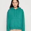 WEEKDAY Essence Standard Hoodie - Sweatshirt - Green -Gant shop eff3a1562e8a4c7bb24769bbac1247ff