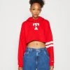 Tommy Jeans Letterman Flag Hoodie - Hoodie - Deep Crimson 1 Tommy Jeans Letterman Flag Hoodie - Hoodie - Deep Crimson -Gant shop f18184ace192436ebd6663782eafb1a0