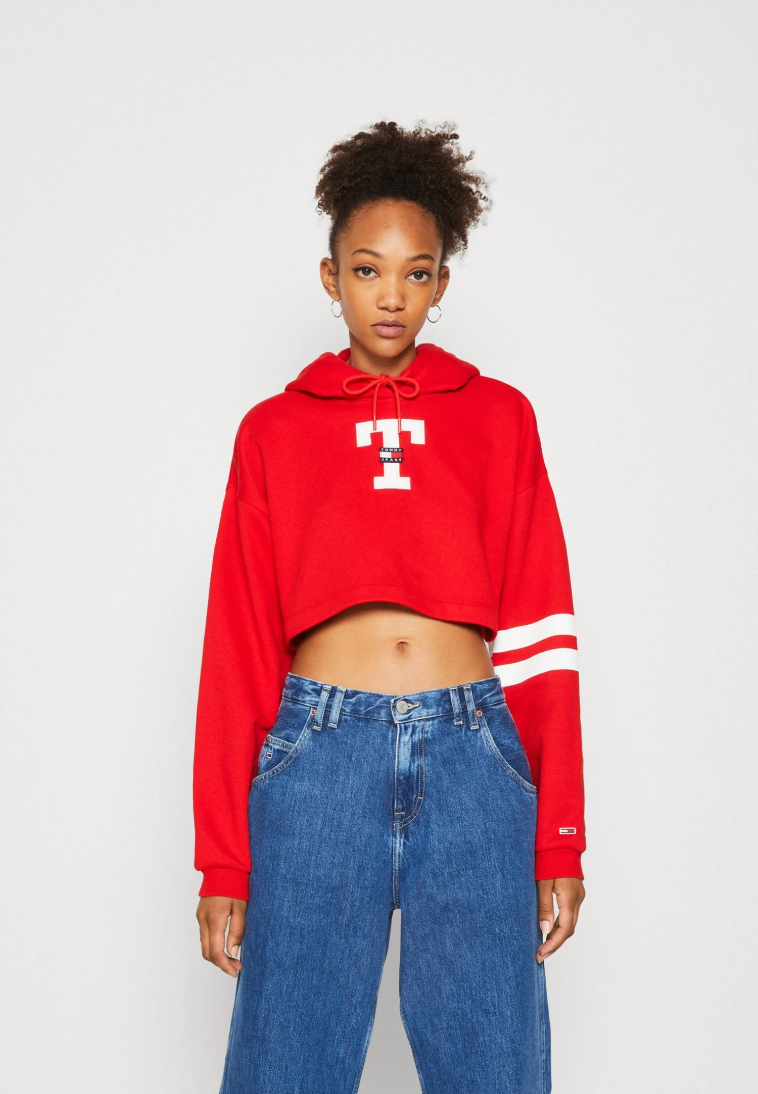 Tommy Jeans Letterman Flag Hoodie - Hoodie - Deep Crimson 3 Tommy Jeans Letterman Flag Hoodie - Hoodie - Deep Crimson