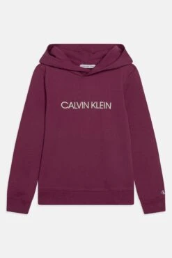 Calvin Klein Jeans Institutional Logo Hoodie Unisex - Hoodie - Amaranth